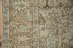 6.5x9.5 Vintage Distressed Tabriz Carpet