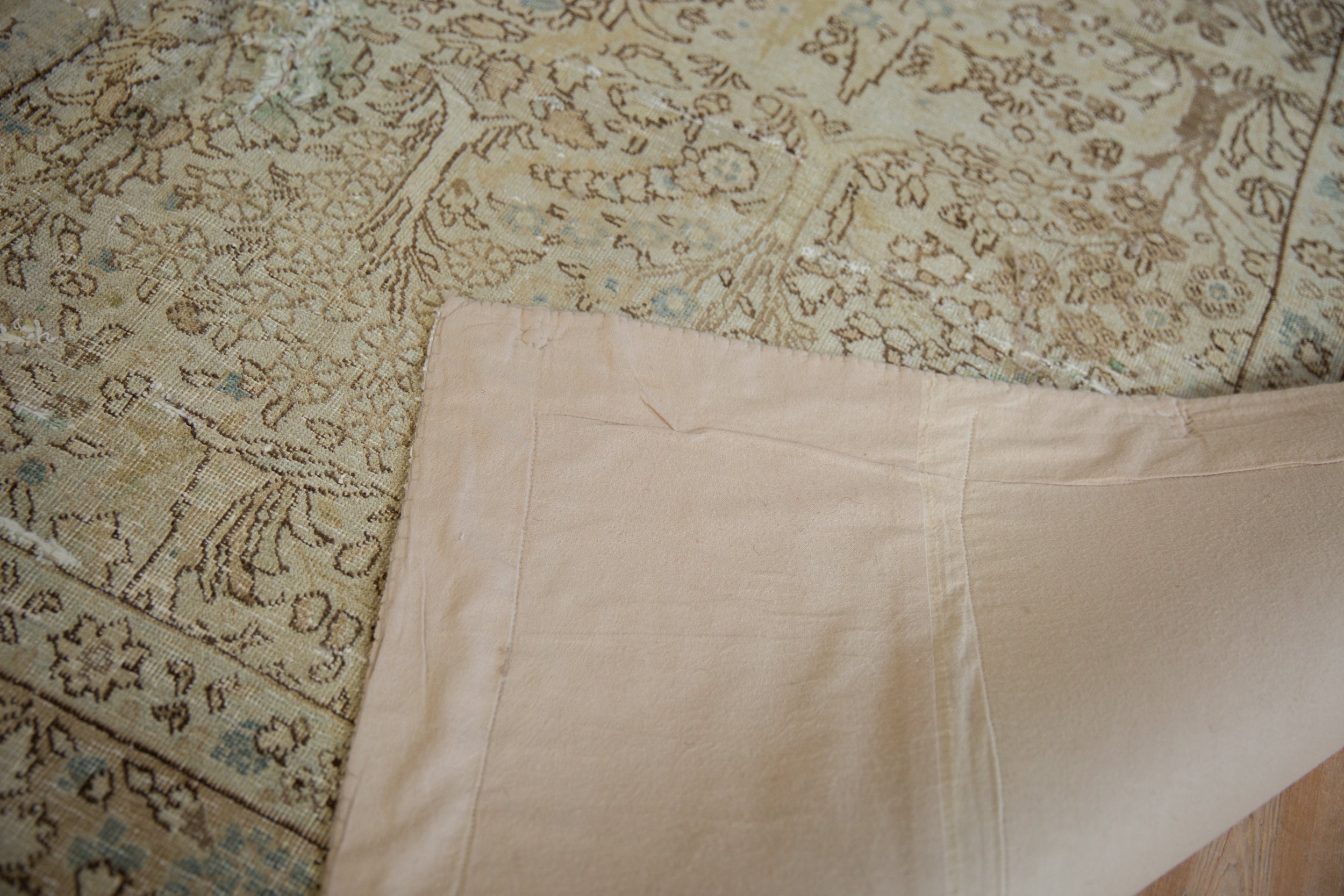 6.5x9.5 Vintage Distressed Tabriz Carpet