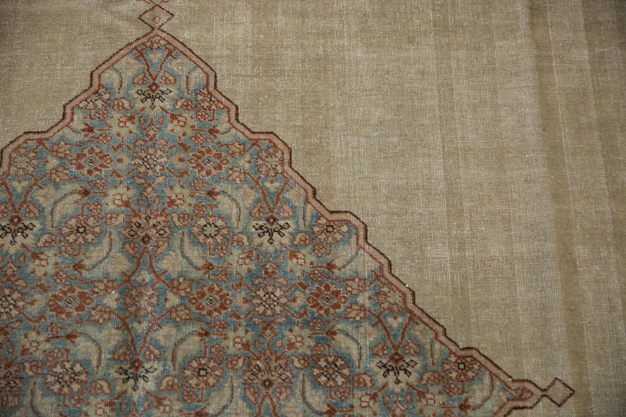 8x12 Vintage Distressed Tabriz Carpet