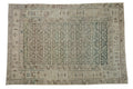 6.5x9.5 Vintage Distressed Hamadan Carpet