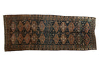4x10.5 Vintage Distressed Kurd Rug Runner