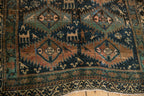 4x10.5 Vintage Distressed Kurd Rug Runner