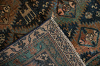 4x10.5 Vintage Distressed Kurd Rug Runner