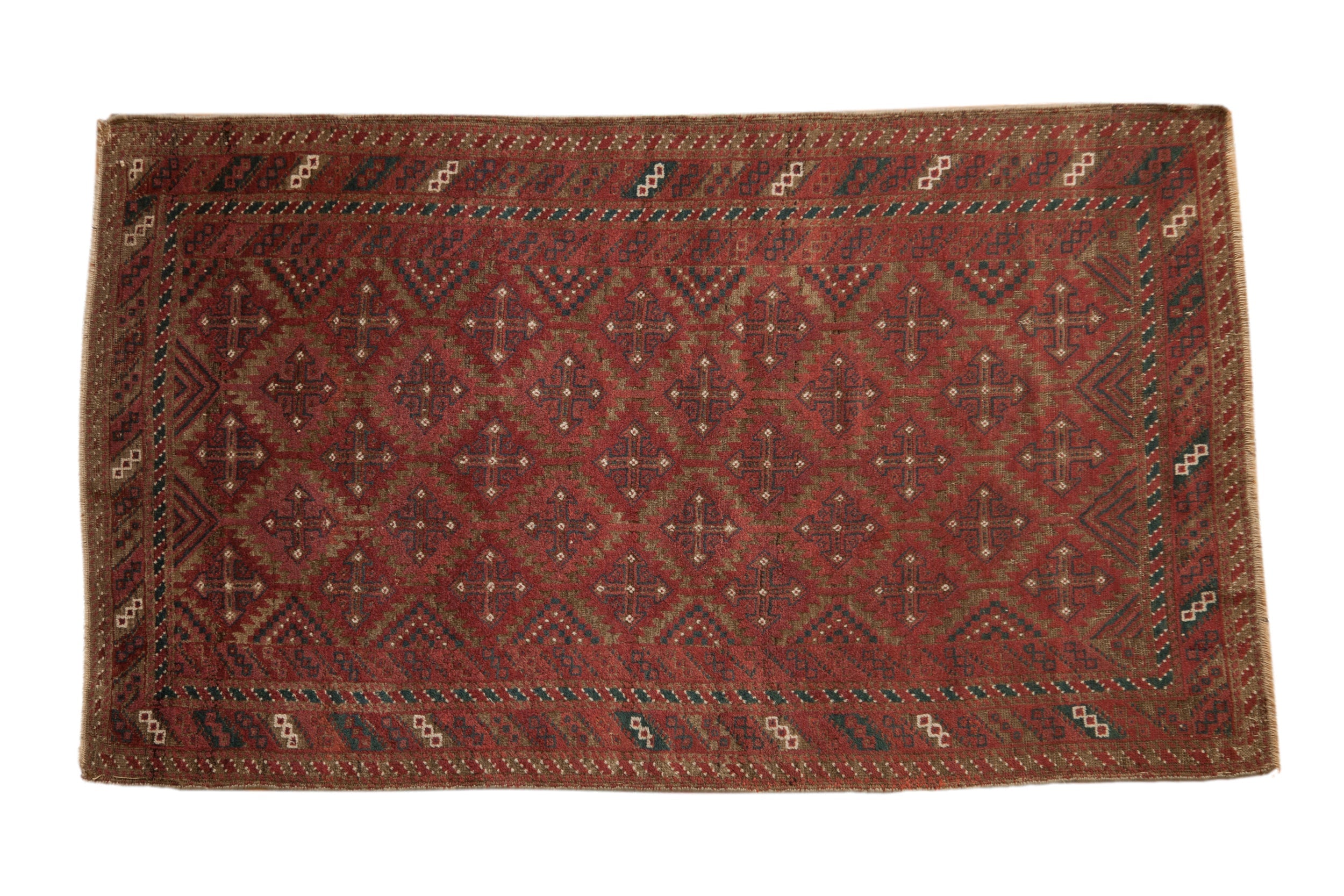 3x6 Vintage Distressed Belouch Rug Runner