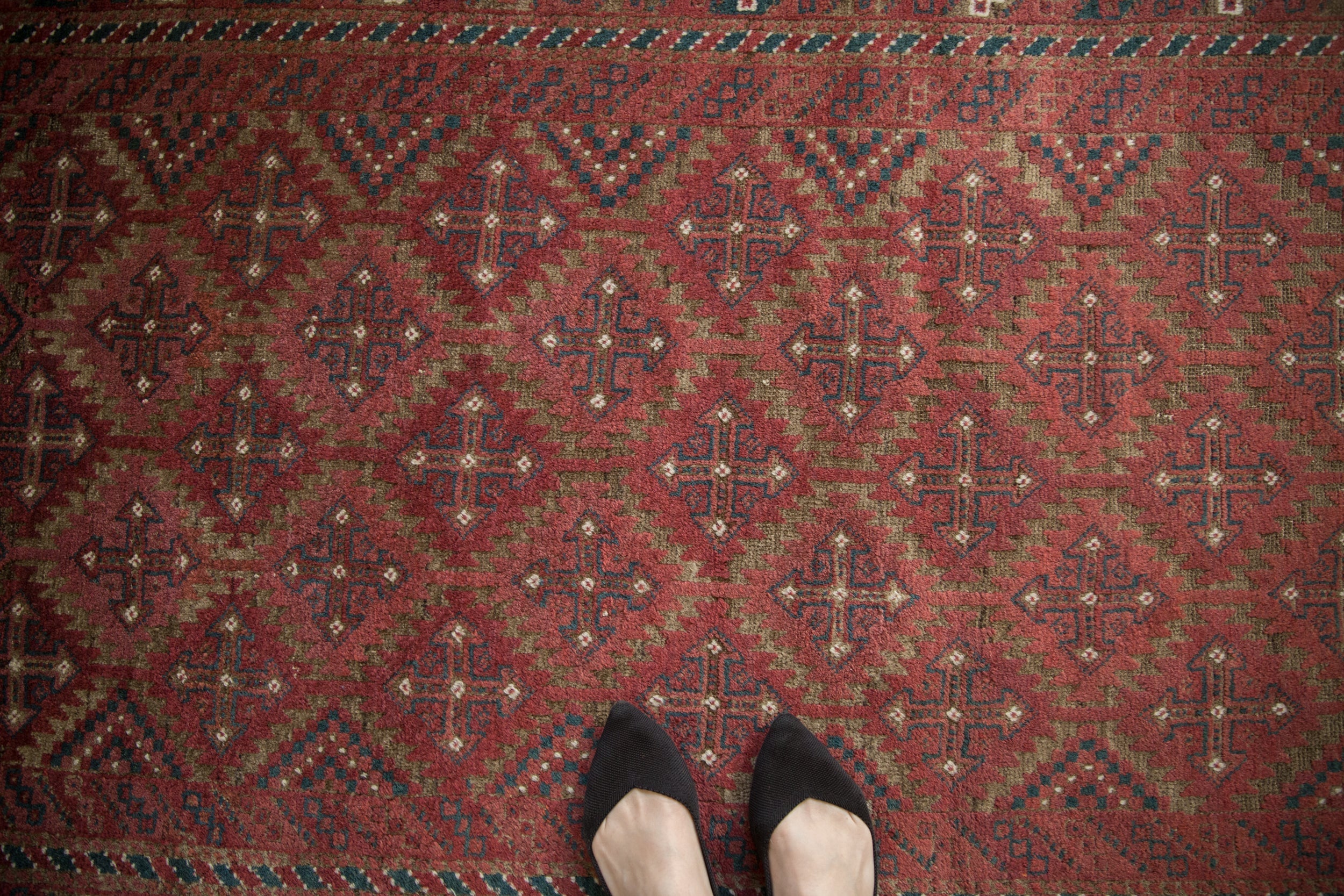 3x6 Vintage Distressed Belouch Rug Runner