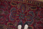 2.5x5 Vintage American Sarouk Rug Runner