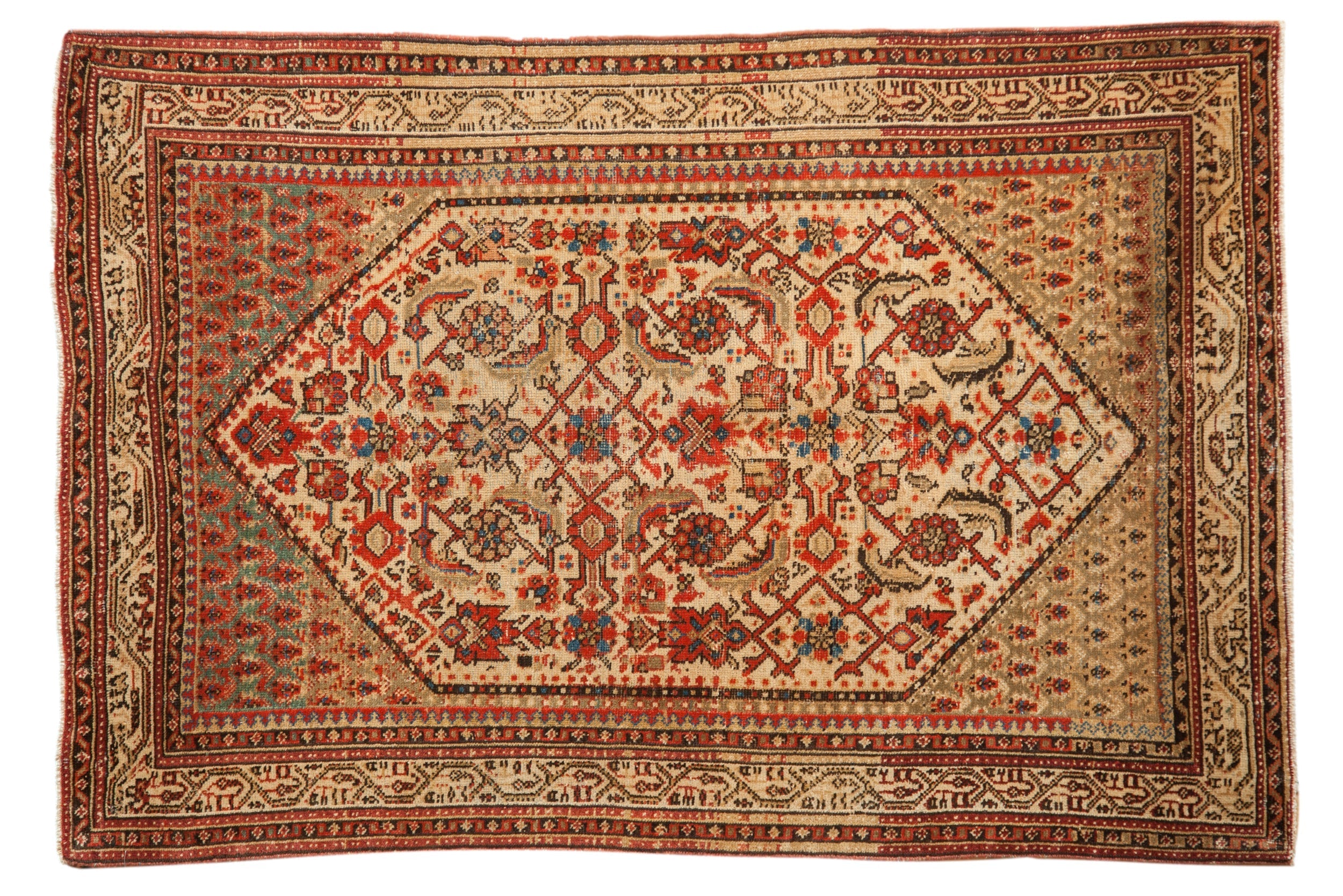 3.5x5 Vintage Distressed Serbend Rug
