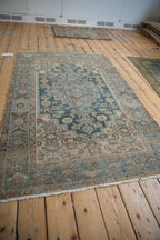 4x6.5 Vintage Distressed Hamadan Rug