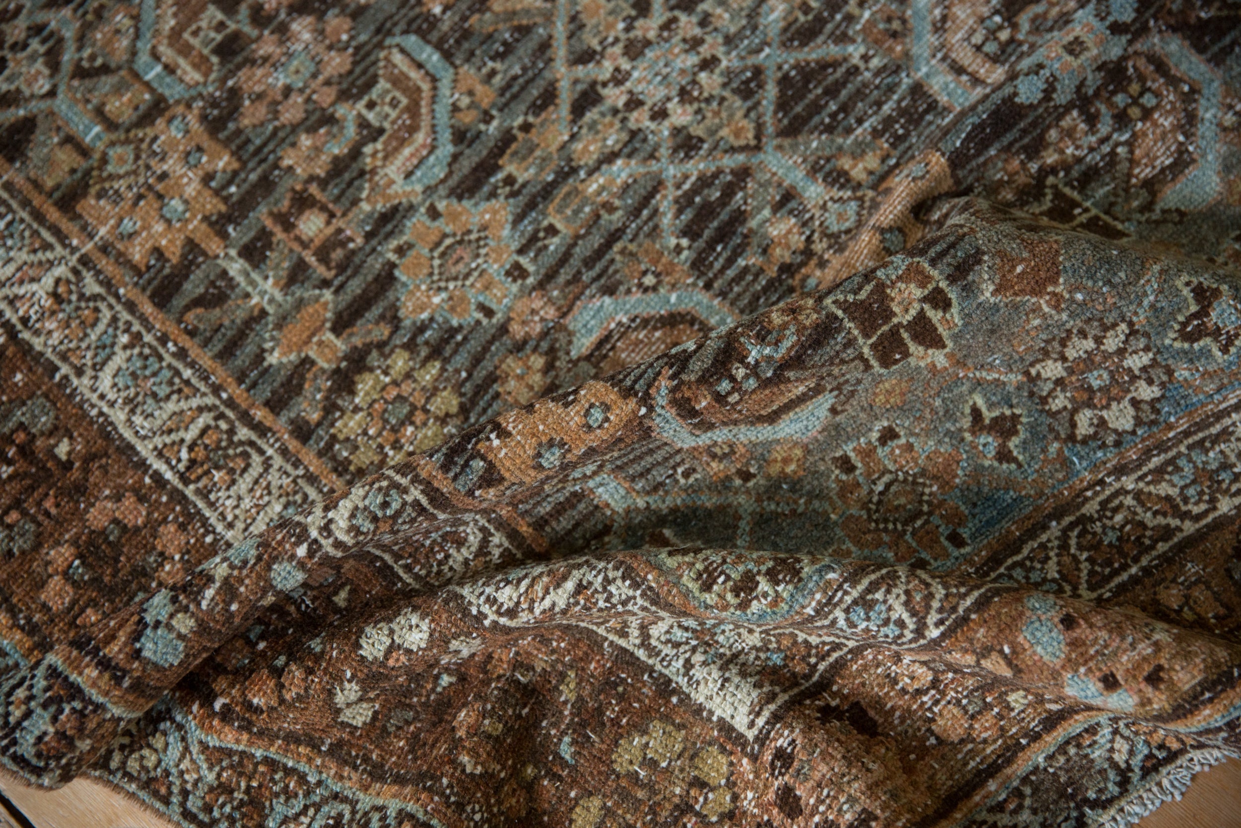3.5x6 Vintage Distressed Malayer Rug