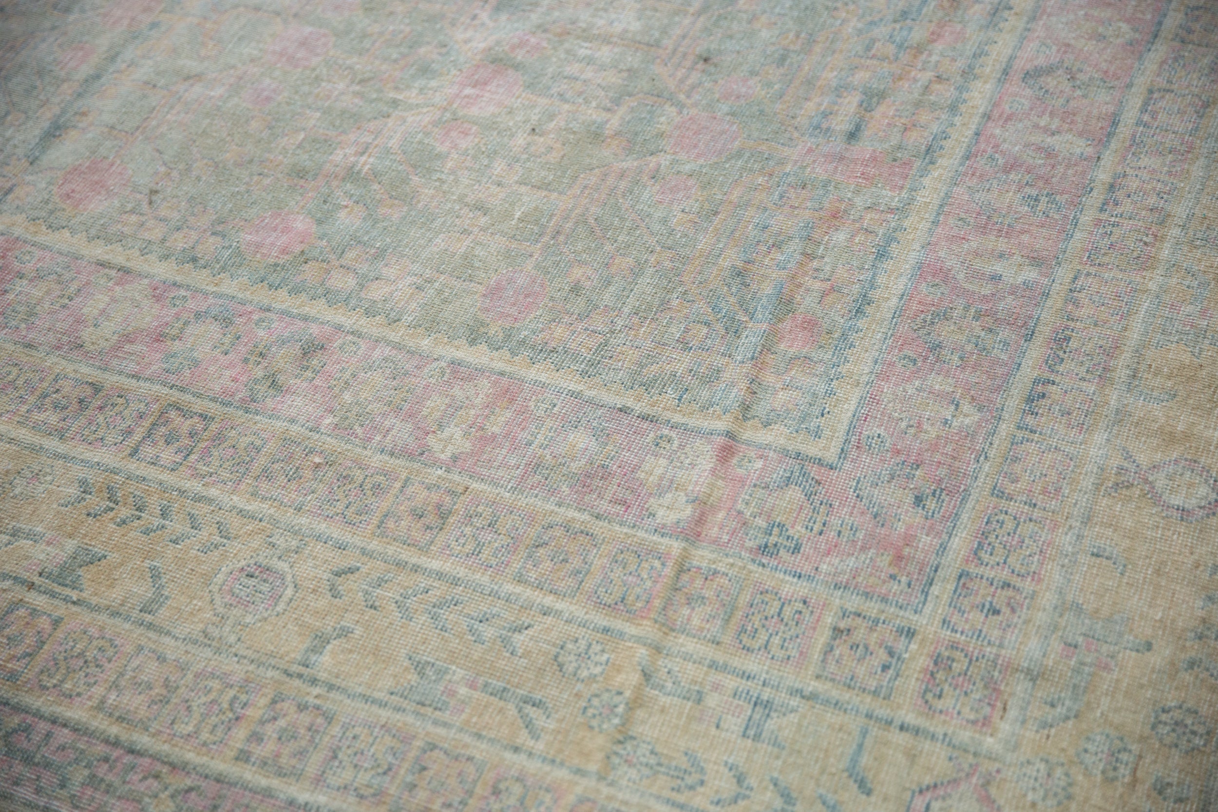 9x17.5 Vintage Distressed Khotan Carpet