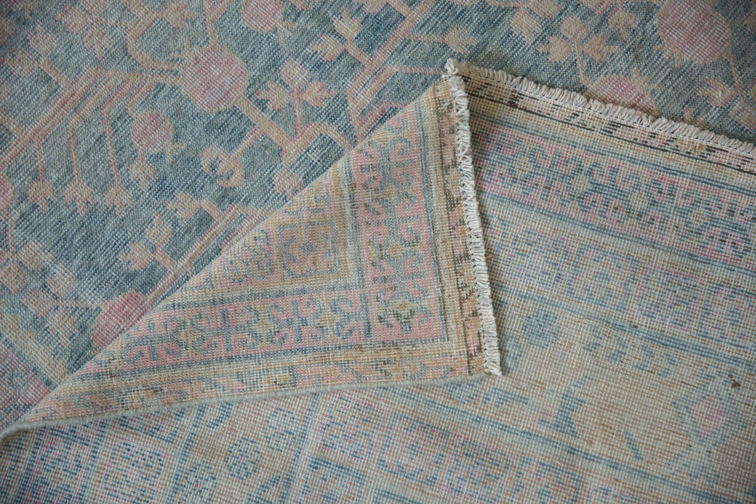 9x17.5 Vintage Distressed Khotan Carpet