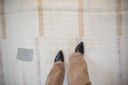 5.5x13.5 Vintage Distressed Hemp Kilim Rug Runner