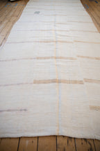5.5x13.5 Vintage Distressed Hemp Kilim Rug Runner
