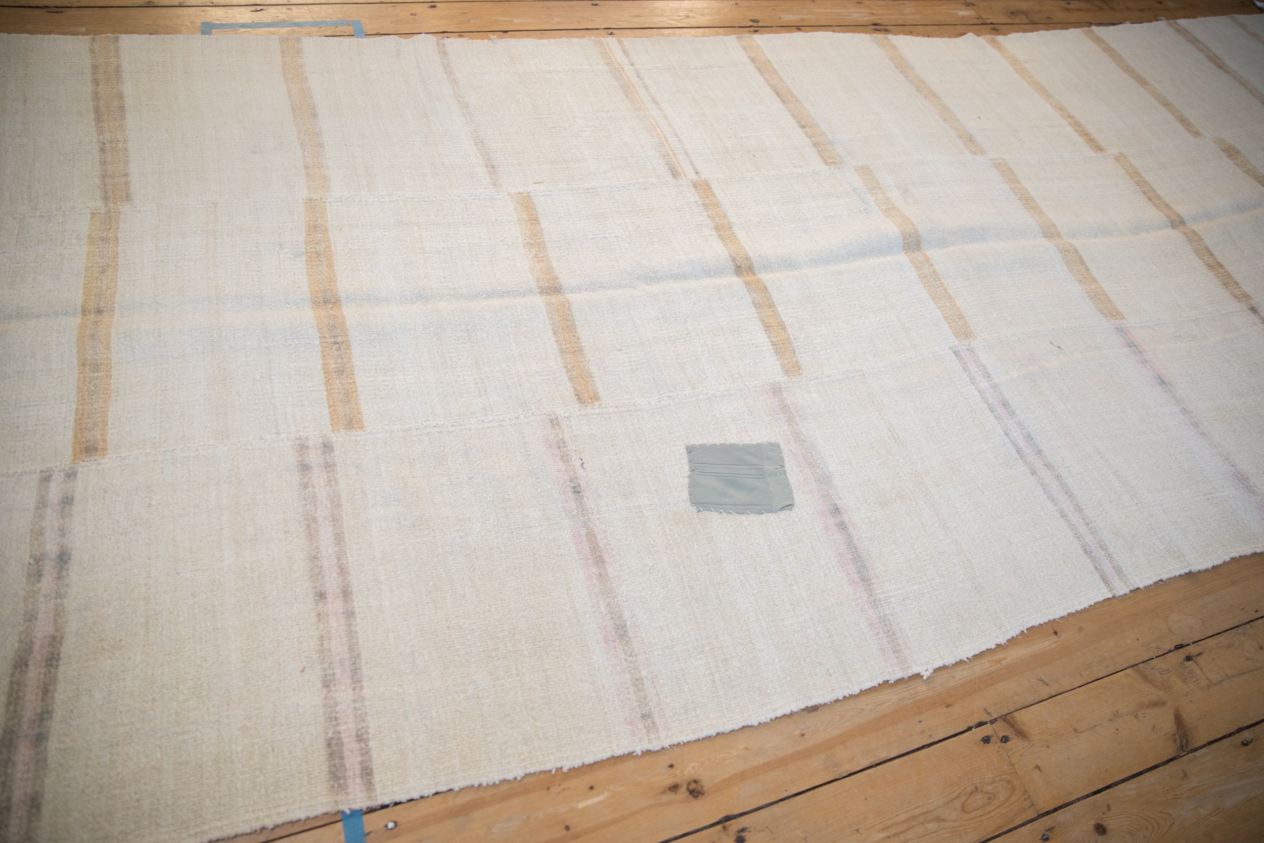 5.5x13.5 Vintage Distressed Hemp Kilim Rug Runner