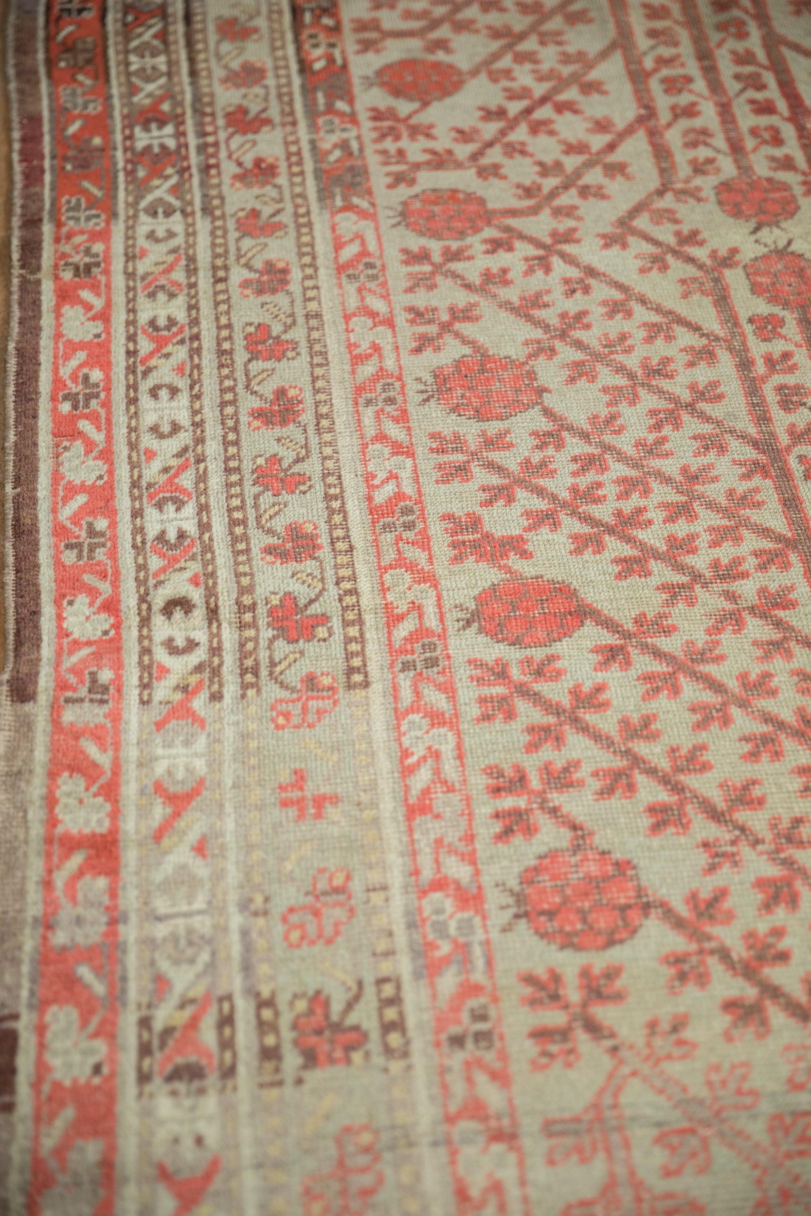 4.5x8.5 Antique Distressed Khotan Rug
