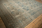 8.5x11.5 Vintage Distressed Ersari Carpet