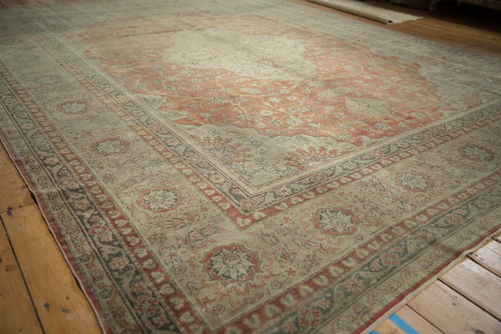 9.5x12.5 Vintage Distressed Tea Washed Kayseri Carpet