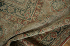 9.5x12.5 Vintage Distressed Tea Washed Kayseri Carpet