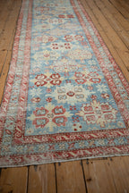 3.5x10.5 Antique Distressed Northwest Persian Rug Runner