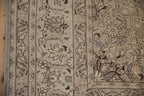 7.5x10.5 Vintage Distressed Tabriz Carpet