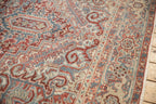 8x11 Vintage Distressed Heriz Carpet