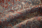 8x11 Vintage Distressed Heriz Carpet