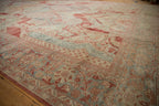10.5x17.5 Vintage Distressed Mahal Carpet
