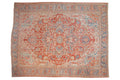 RESERVED 10x13 Vintage Distressed Heriz Carpet