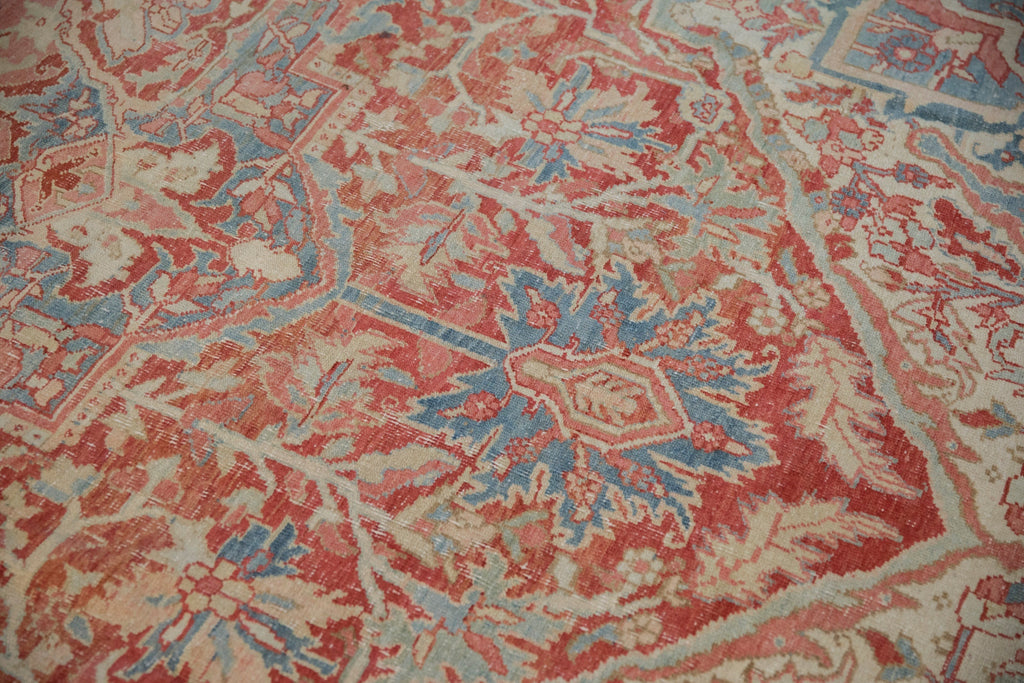 RESERVED 10x13 Vintage Distressed Heriz Carpet