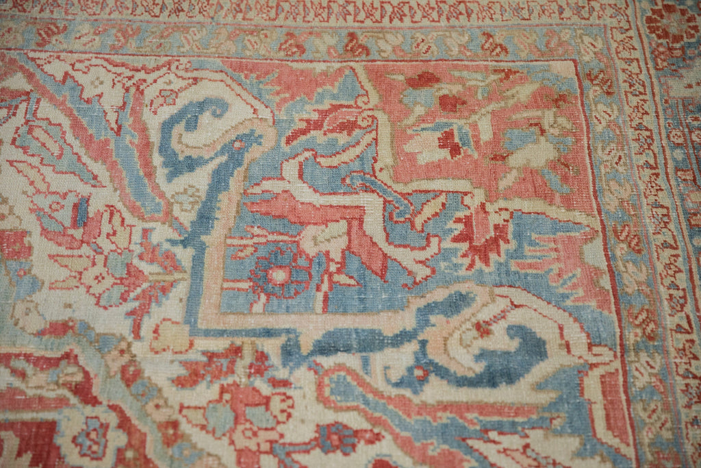RESERVED 10x13 Vintage Distressed Heriz Carpet