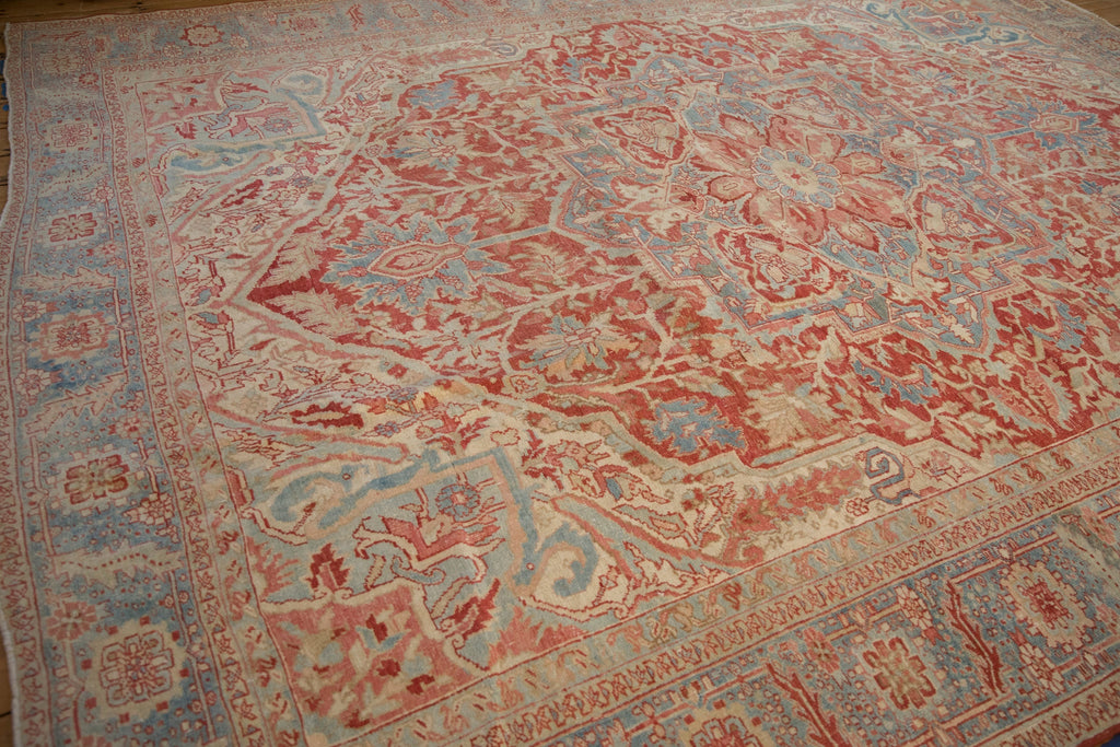 RESERVED 10x13 Vintage Distressed Heriz Carpet