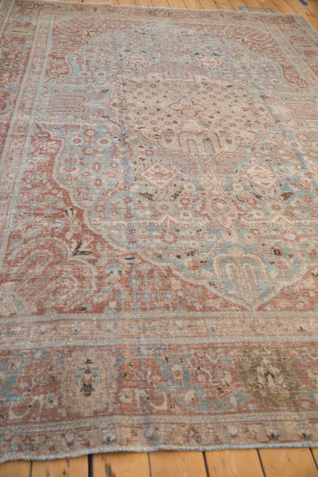 8x11 Vintage Distressed Tabriz Carpet