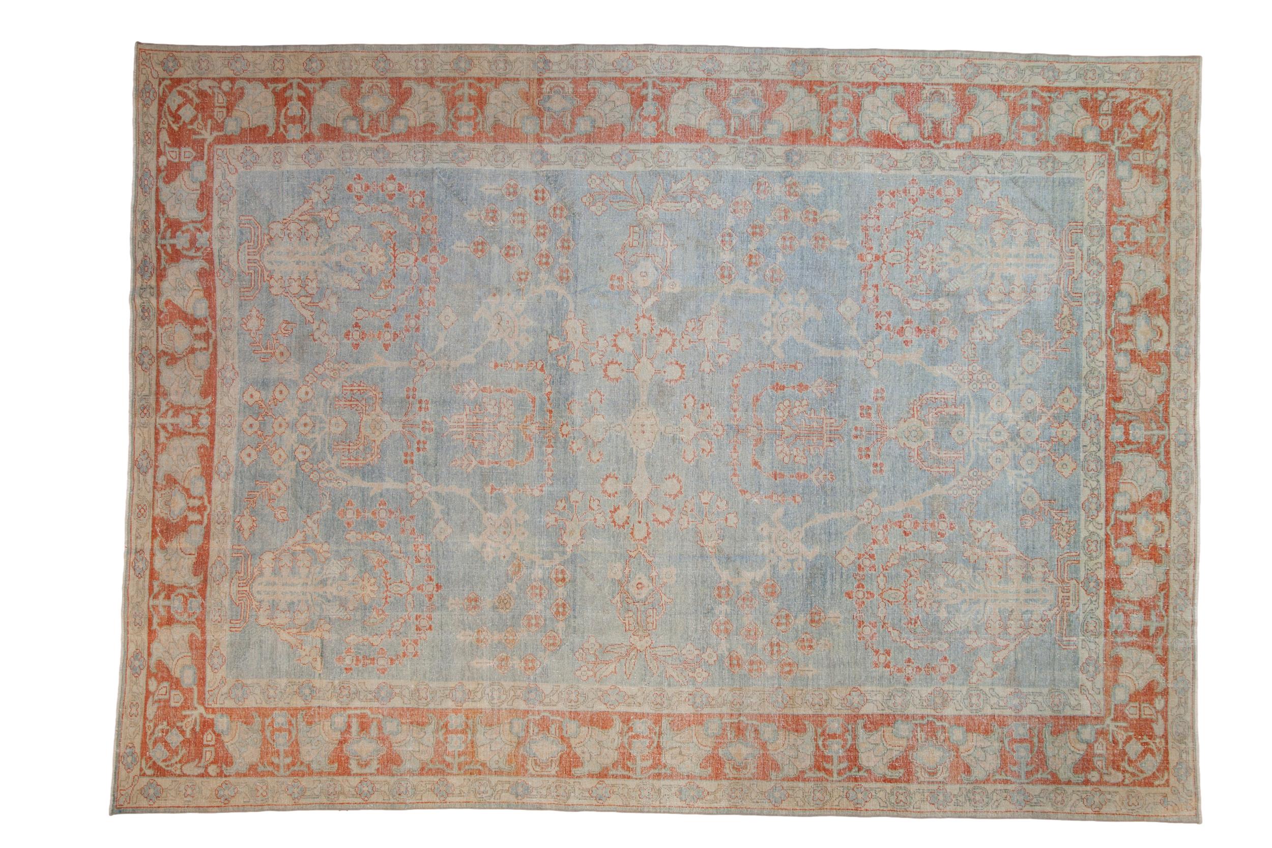 8.5x12 Vintage Distressed Mahal Carpet