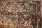 8x11 Vintage Distressed Heriz Carpet