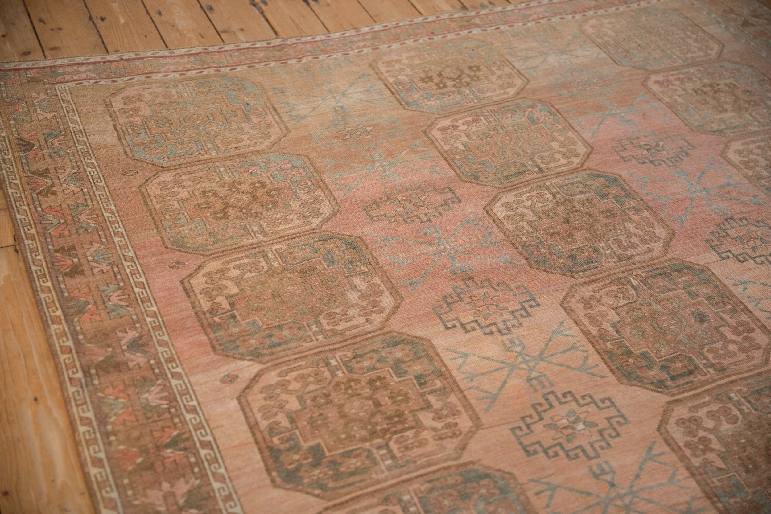 7x10.5 Vintage Distressed Ersari Carpet