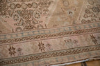 7x10 Vintage Distressed Overdyed Bibikabad Carpet