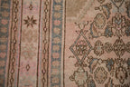 7x10 Vintage Distressed Overdyed Bibikabad Carpet