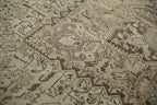 8x11 Vintage Distressed Mehrivan Carpet