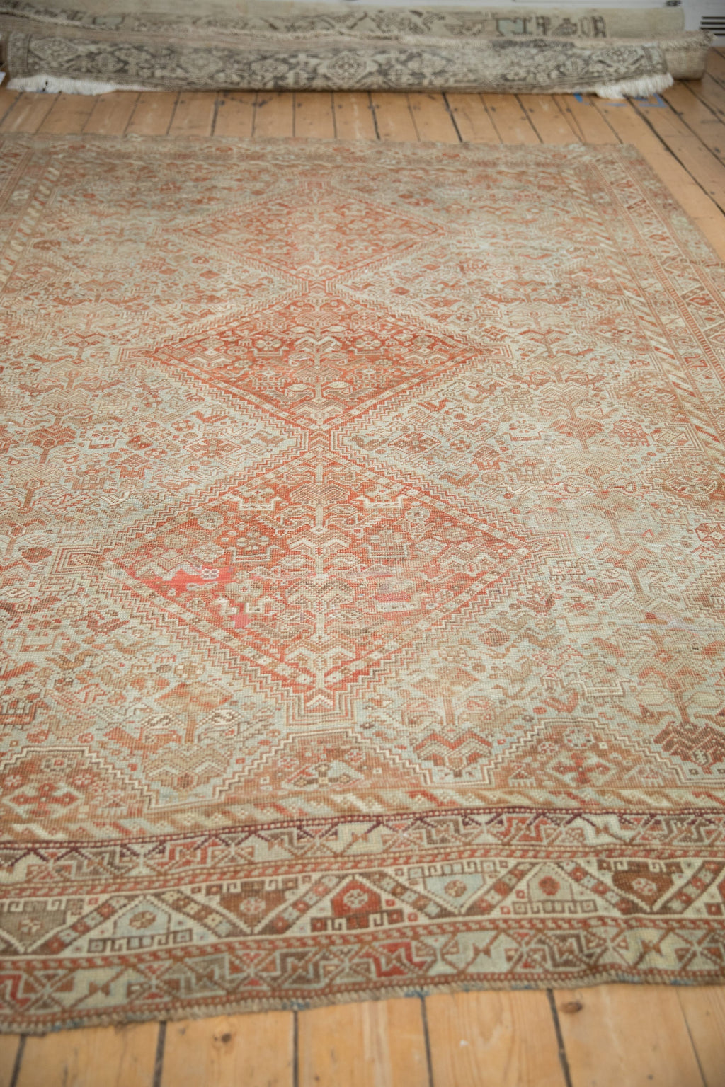 7x10 Vintage Distressed Shiraz Carpet