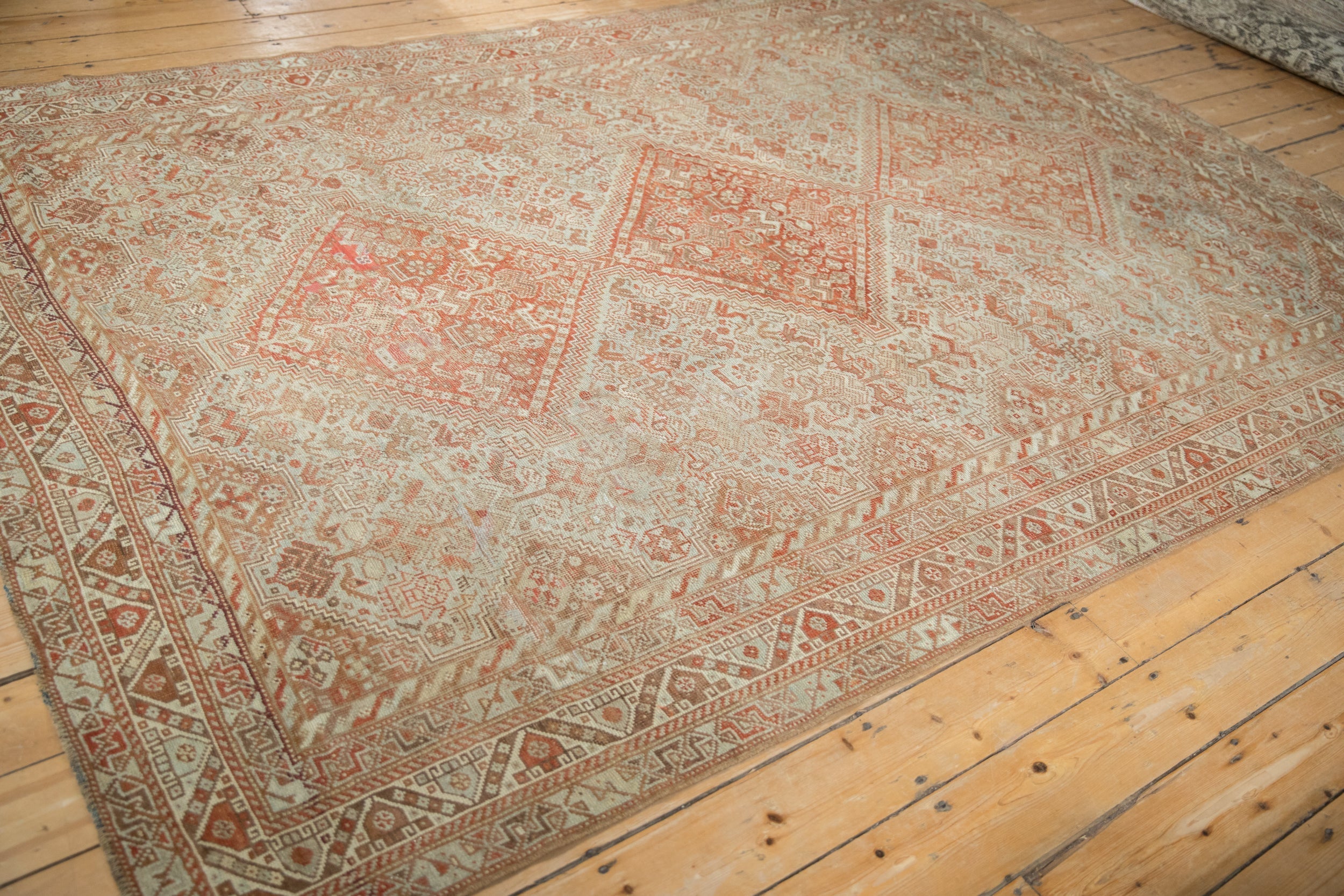 7x10 Vintage Distressed Shiraz Carpet