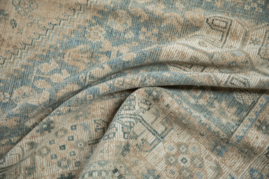 7x10 Vintage Distressed Qashqai Carpet