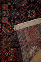 3.5x12 Vintage Hamadan Rug Runner