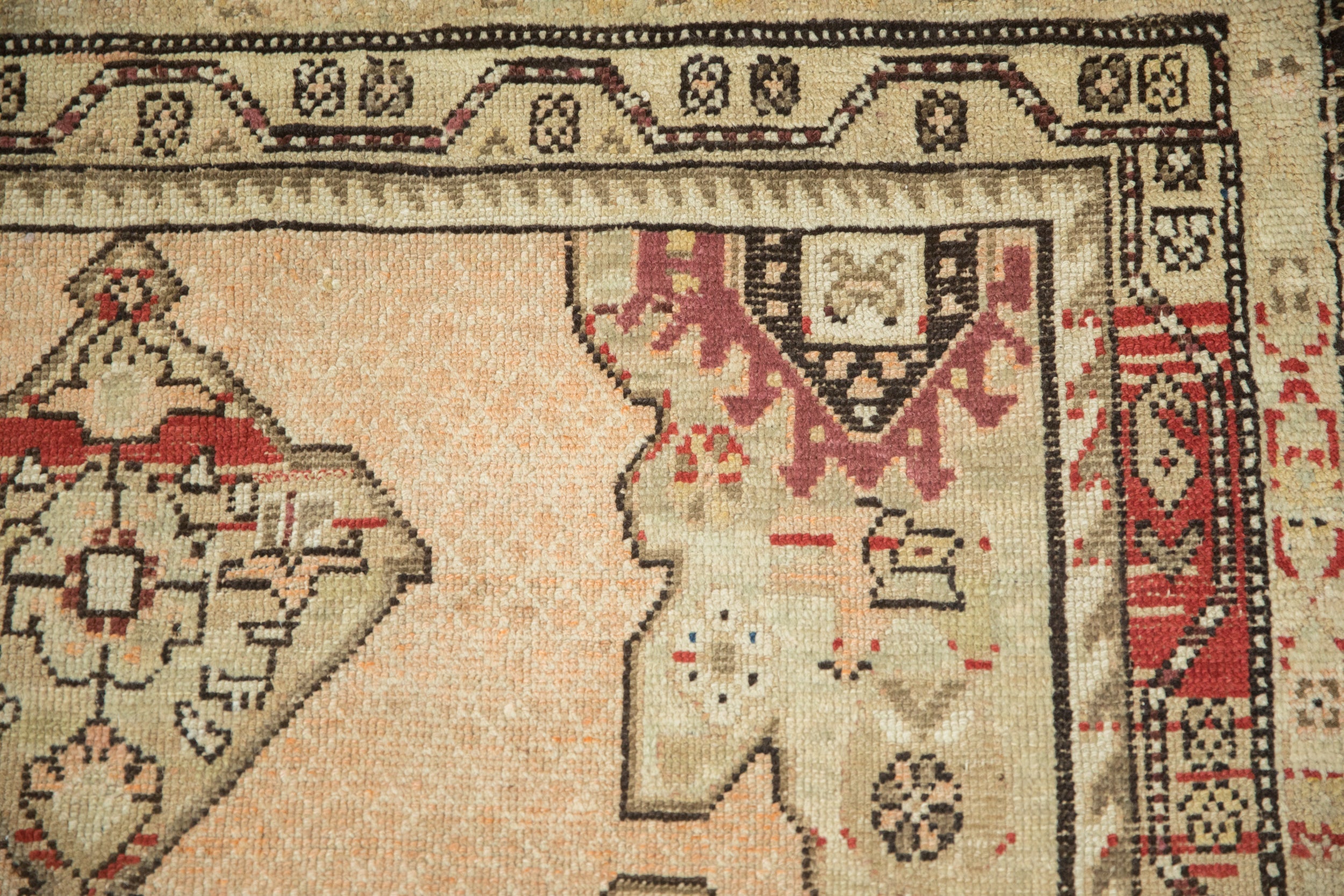3.5x11 Antique Distressed Karabagh Rug Runner