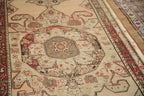 3.5x11 Antique Distressed Karabagh Rug Runner