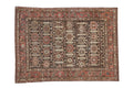 4.5x6 Vintage Distressed Hamadan Rug