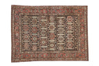 4.5x6 Vintage Distressed Hamadan Rug