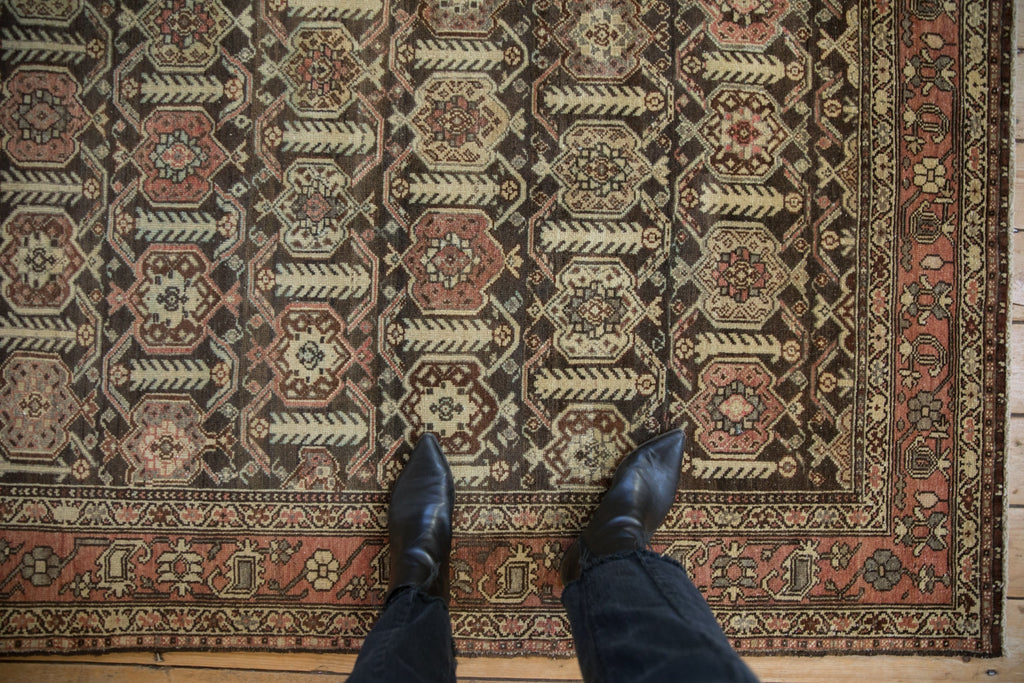 4.5x6 Vintage Distressed Hamadan Rug