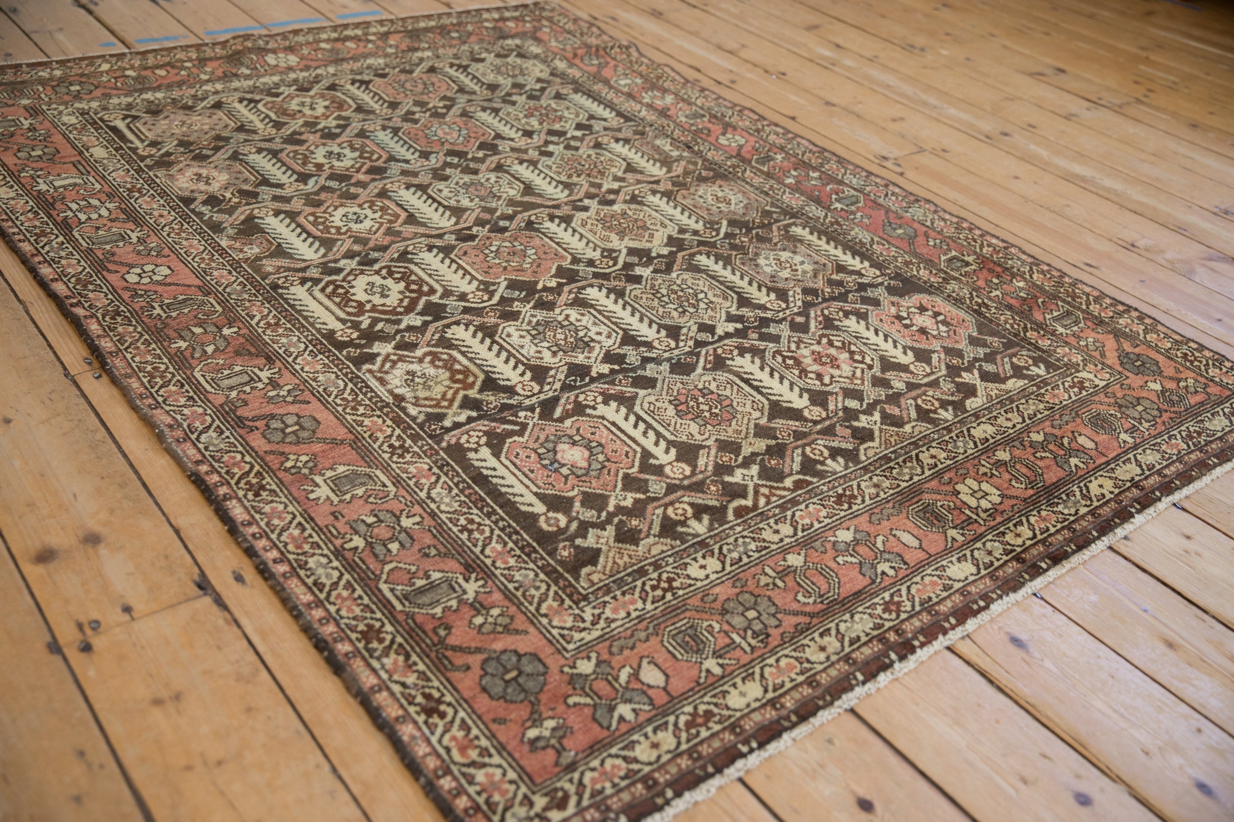 4.5x6 Vintage Distressed Hamadan Rug