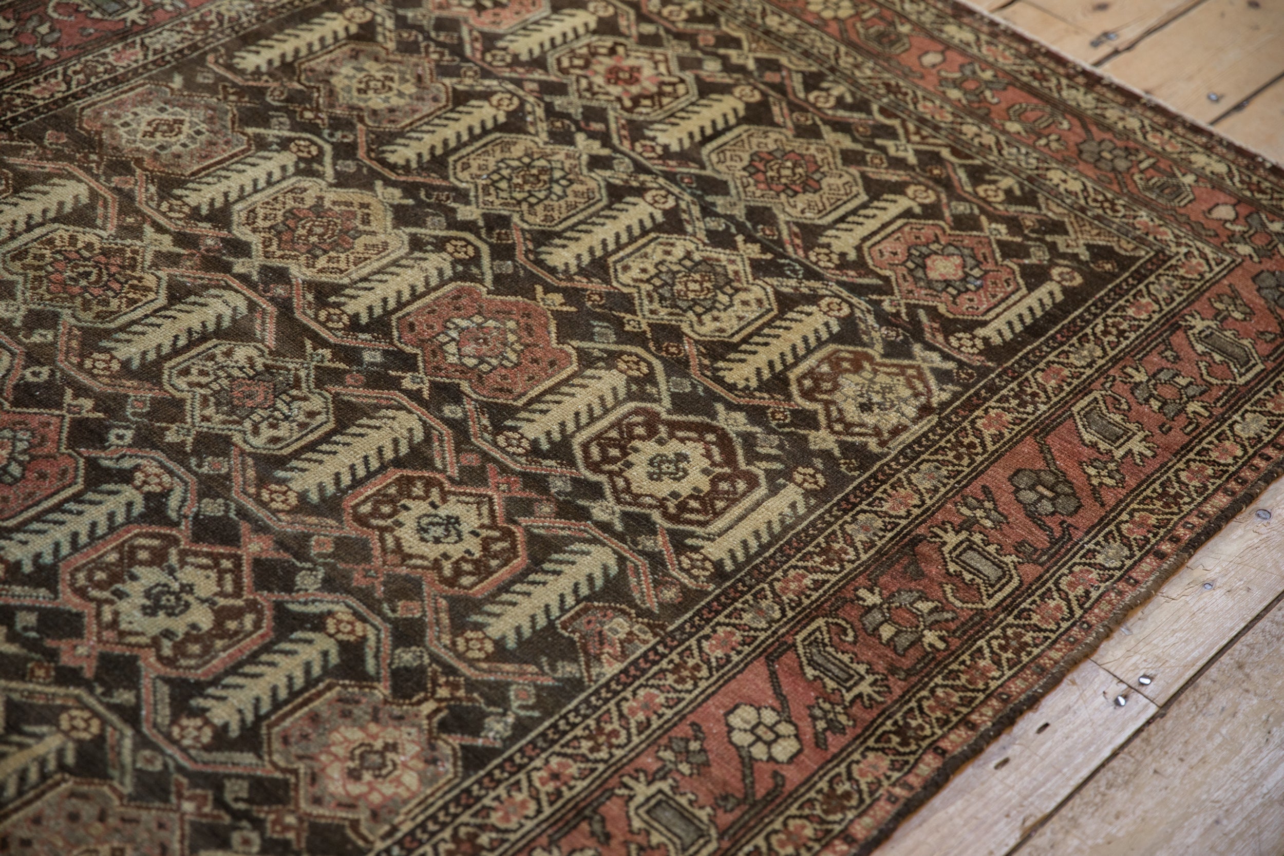 4.5x6 Vintage Distressed Hamadan Rug