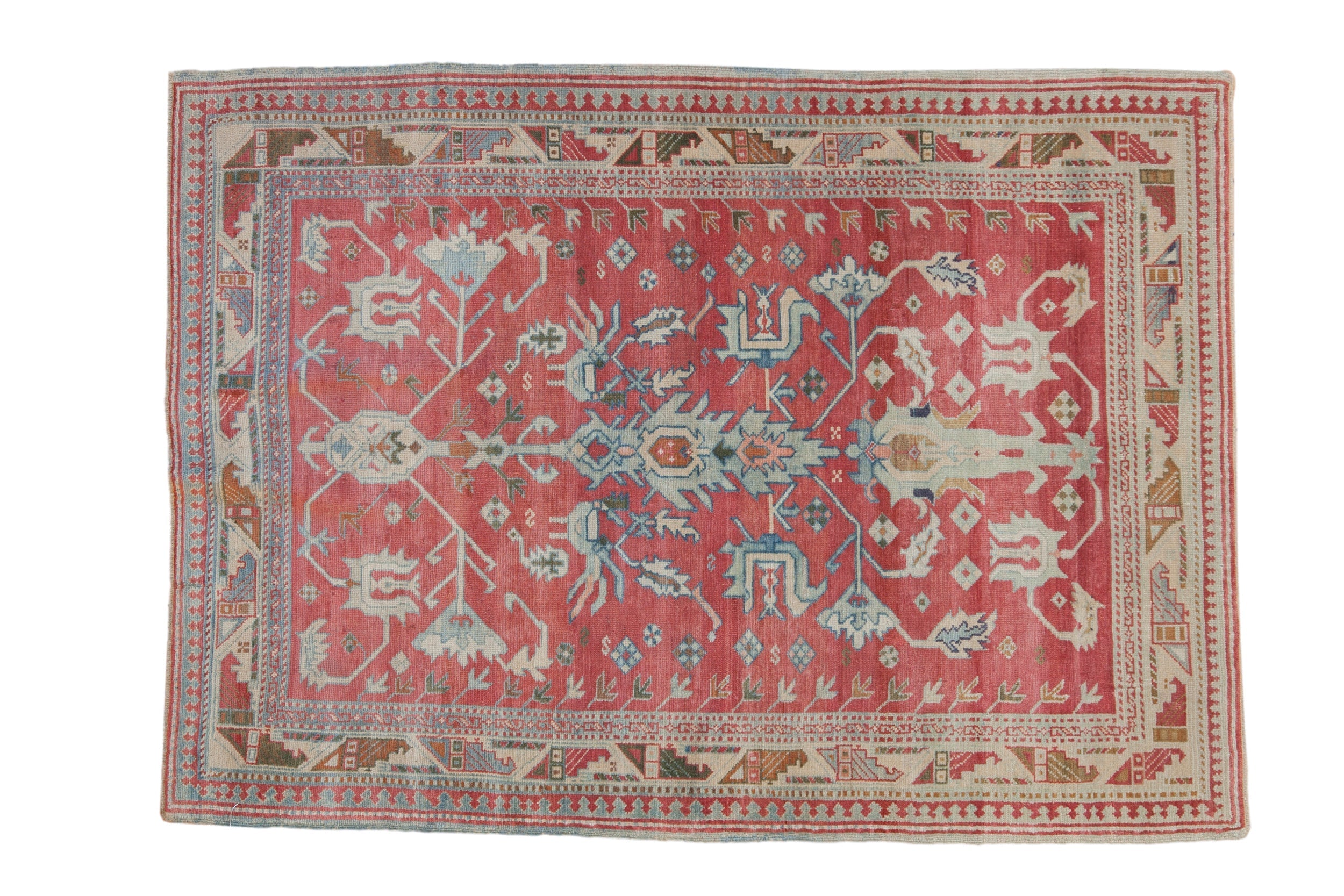 3.5x5 Vintage Distressed Anatolian Rug